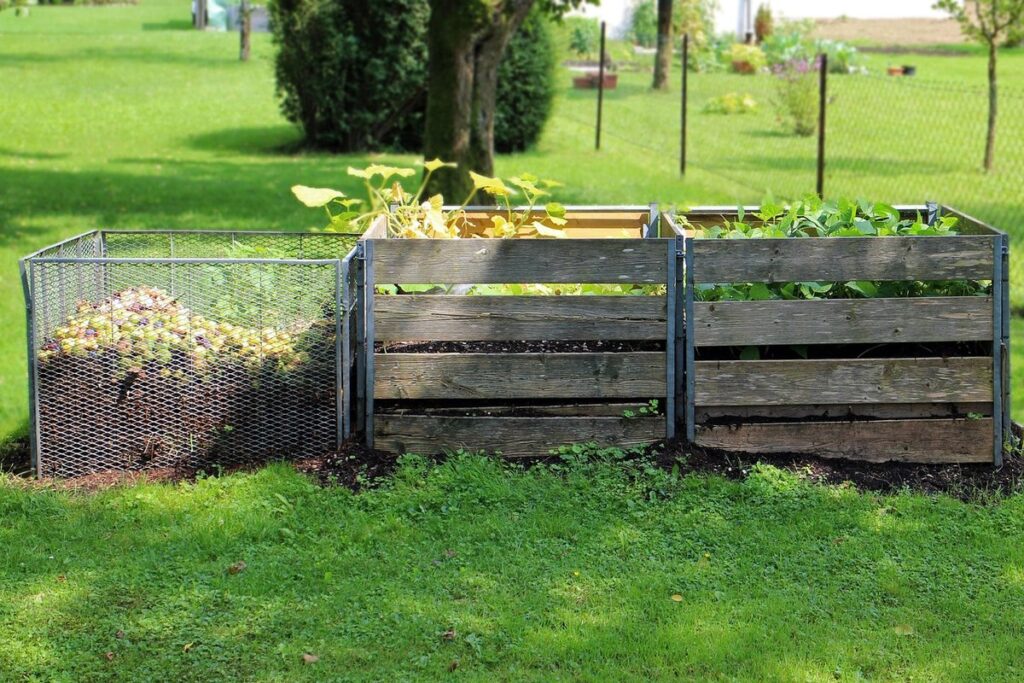 Pollinator garden compost