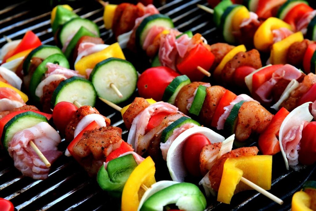 swordfish skewers for garden parties