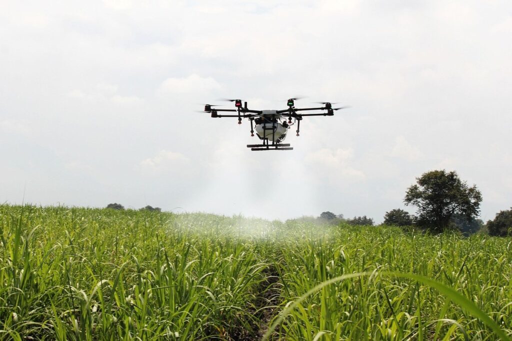 how to use drones for crop spraying