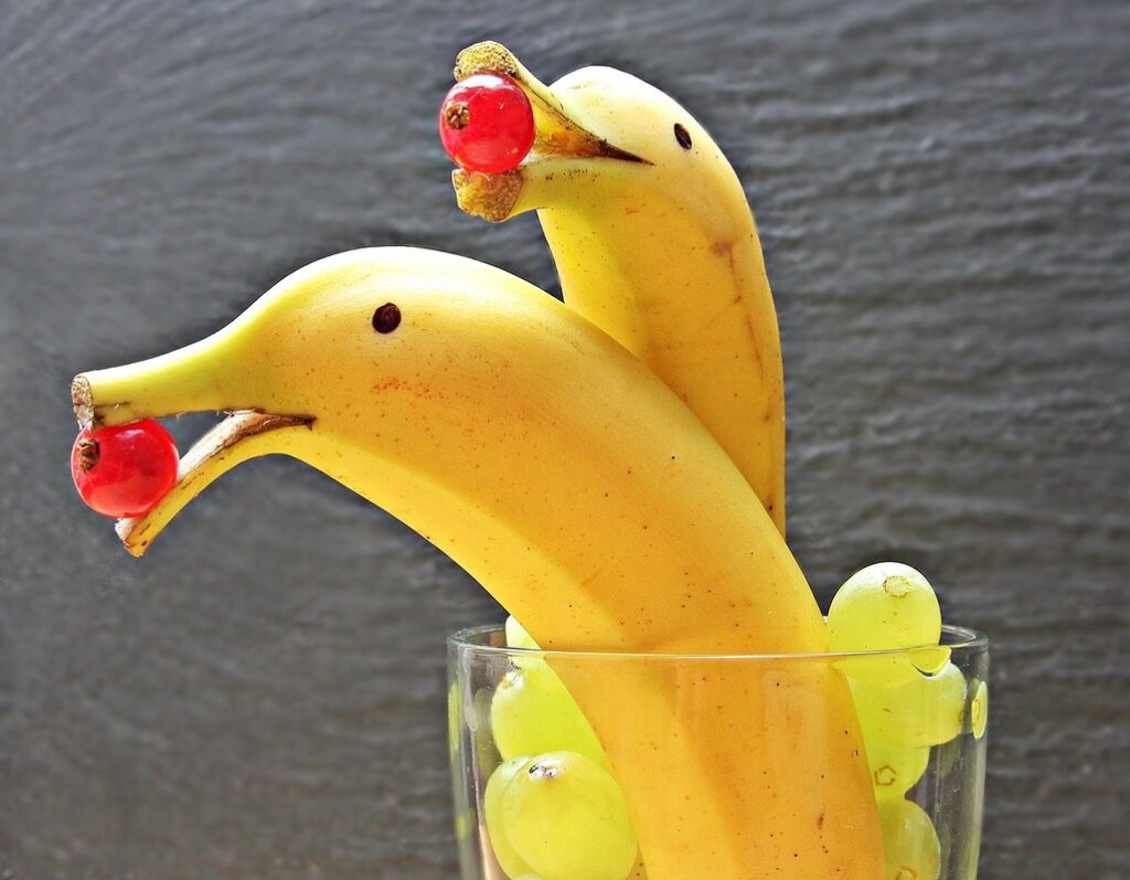 banana skins for roses