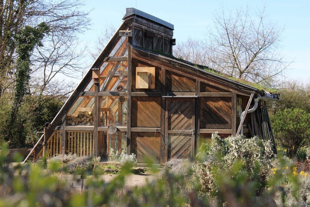 slant roof greenhouse plans