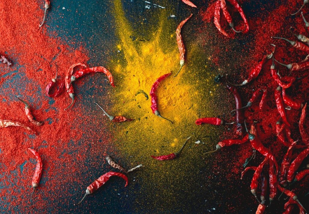 tasting chilli pepper