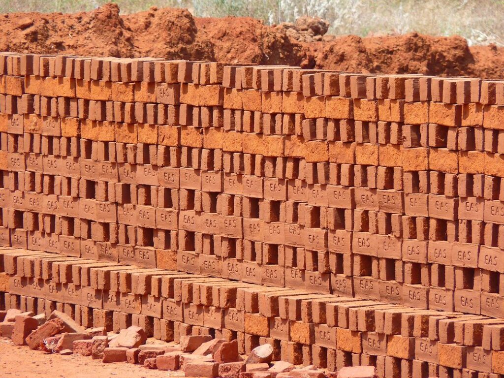 adobe bricks for garden bed